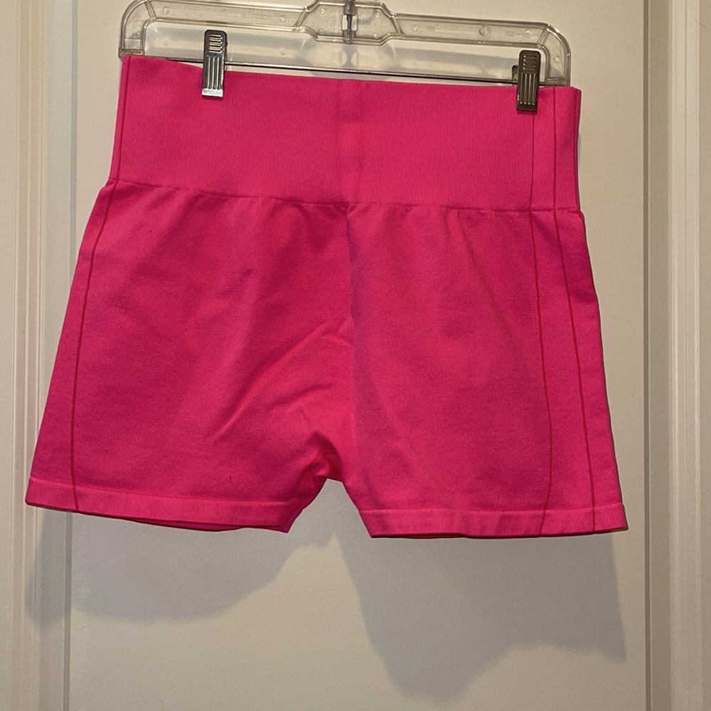 Pink biker shorts
